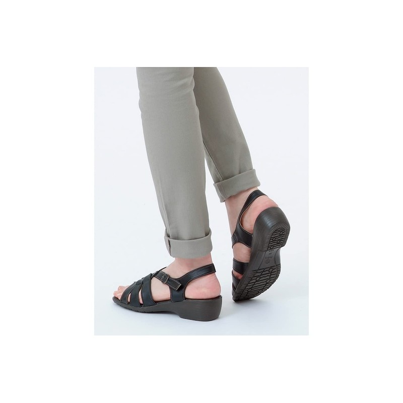 Women's bakkubandosandaru bb5475/Medium Black 1 Feet