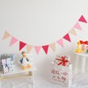 48Pcs Rainbow Pennant Banner, BetterJonny 4 Pack Felt Fabric Flags