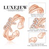 LUXEJEW Rose Gold Bow Rings for Women - Rose Gold