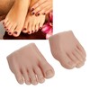 1 Pair Silicone Foot Model, Nail Art Training Display Fake