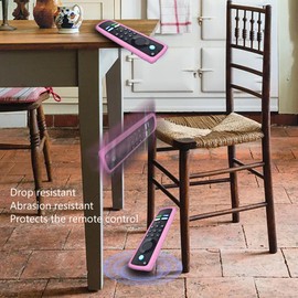 HoldFist Remote Cover Case Skin for Fire TV Stick, Compatible with Most Models of Fire Stick 4k/Voice, Fire TV Remote, Shockproof, Dustproof, and Washable (Luminous Pink)