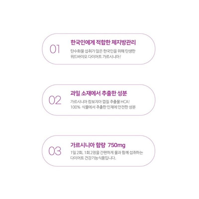 위드 가르니시아 내장지방 체지방 분해 약1달분 영양제 With Garnicia Internal