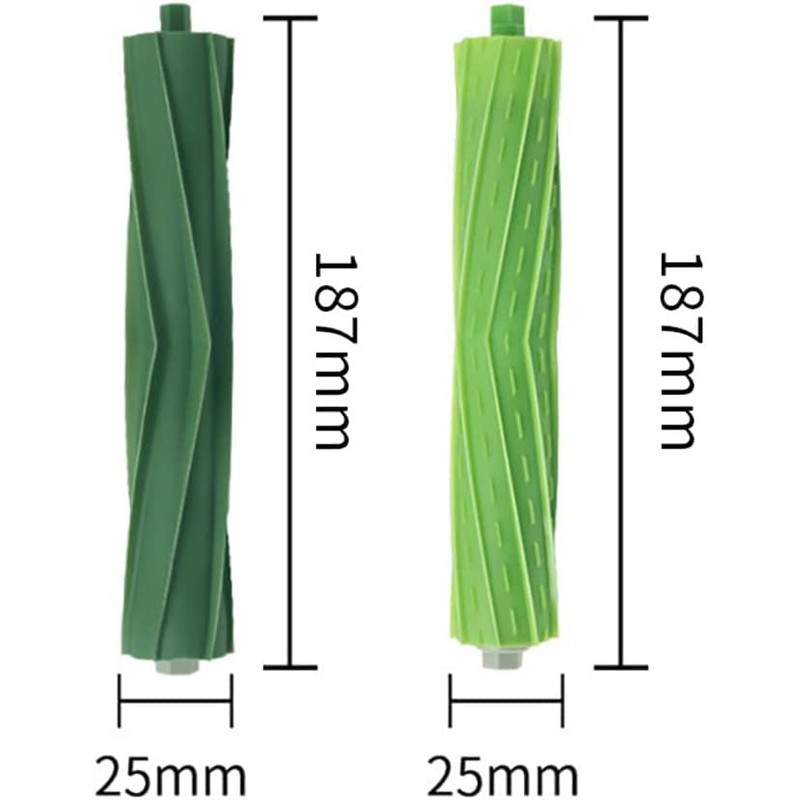 ANBOO 4 Set Replacement Multi-Surface Rubber Brush Compatible for iRobot