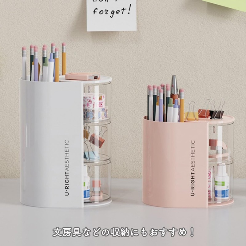 Queen-b Puff Makeup Brush Storage Case Tabletop Powder Puff Cosmetics