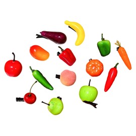 SM SunniMix 14 Pieces Fruit Hair Clips Barrettes Hair Accessory Edge Clip Cute for Women Girls Kids for Festivals Photography Props Party