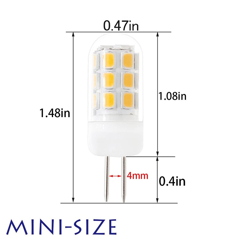 XRZT 120V G4 Led Bulb Dimmable 30-35W Halogen Bulb Equivalent,