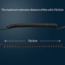 Retevis Acoustic Tube Two Way Radio Earpiece, Walkie Talkie Earphone with Mic, Coil Tube, 2 Pin, for RT22 RT19 H777, Compatible with Baofeng UV-5R NXGKET Walkie Talkie, Two Way Radio Headset(6 Pack)