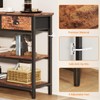 Furologee Long 47" Console Sofa Table with 3 Drawers, Entryway