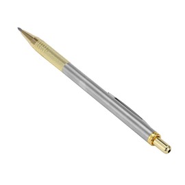 Scribe Diamond Tip Diamond Glass Cutter Scriber Metal Cutting Labelling Pen Engraver Glass Cutting Tool Silver (Gold)