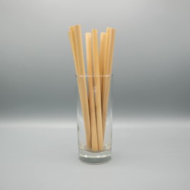 Mienloco Set of 8 Bamboo Straws with Brush, Reusable, Environmentally Friendly, Sustainable and Plastic-Free