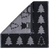 Cawö Home Flannels Christmas Edition Christmas Trees 794 Black -