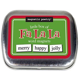 Magnetic Poetry - Little Box of Falala Christmas Kit - Words for Refrigerator - Write Poems and Letters on The Fridge - Made in The USA