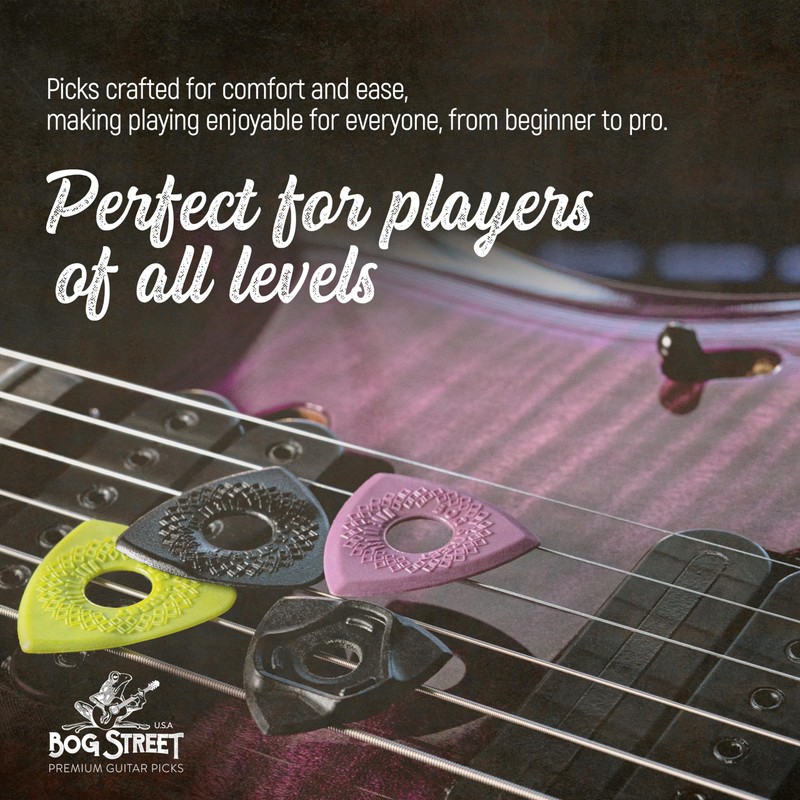 Bog Street Assorted Guitar Picks Variety Pack - 17 Guitar