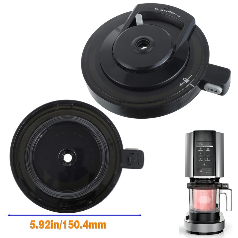 Outer Bowl Lid for Ninja NC500 Ice Cream Maker, Reusable