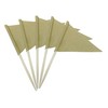 GentleGirl 100 Pcs Solid Blank Toothpick Flags Small Mini Plain