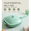 USELUCK 10.5"(3.8 Qt) Pix Pan,Ti-Ceramic Nonstick Frying Pan,Non Toxic Cast