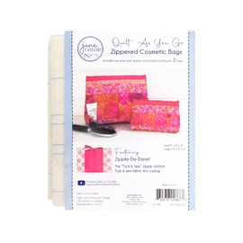 June Tailor Pink Zipper Cosmetic Bags (2 Pieces) Sewing Kit JT-1867