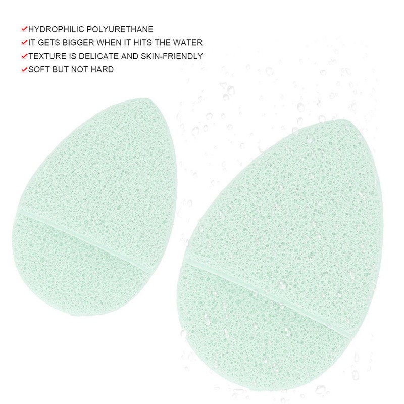 5pcs Makeup Cleaning Puff Hydrophilic Soft Exfoliator Face Cleaning Pad