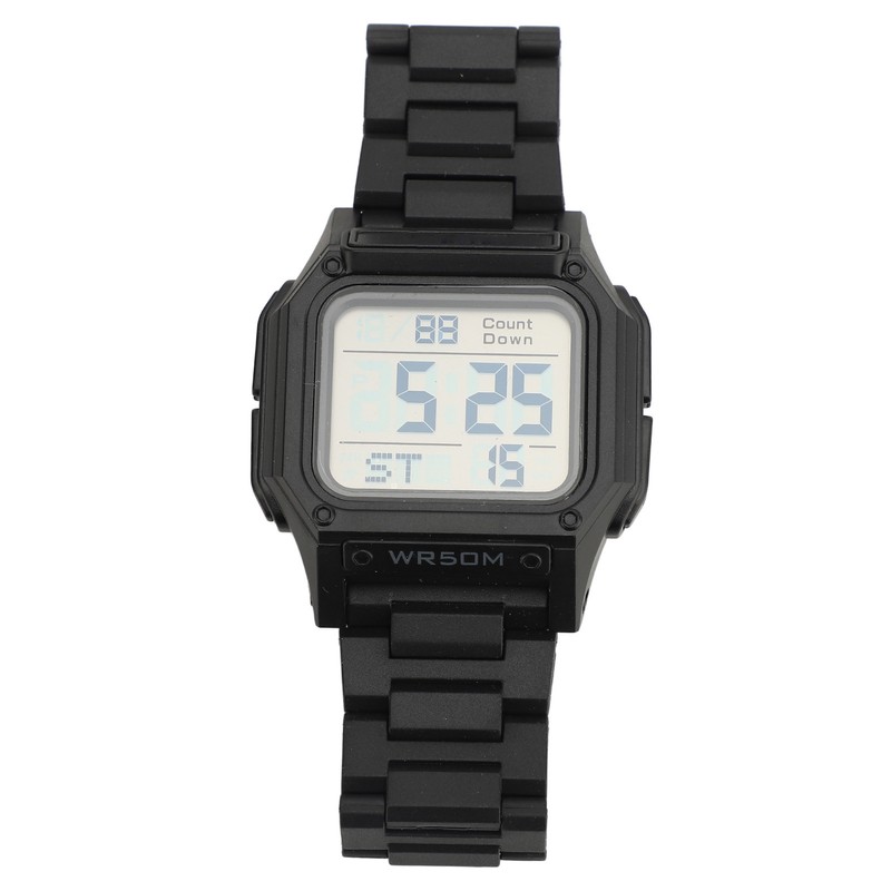 Digital Watch 50m Waterproof Backlit Display Electronic Watch with Alarm
