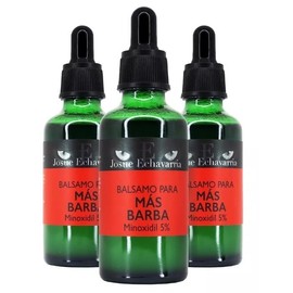 Loción estimulante para Cabello y Barba al 5% con Bergamota UNISEX 3 frascos Total 150ml