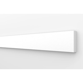 HEXIMO Flat Mouldings, XPS Styrofoam Drywall Flat Mouldings for Wall Ceiling End Strip, Wall Paneling, Frame Stucco, Wall Mouldings (Pattern HFL 3)