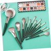 FOMIYES 14pcs Professional Makeup Brush Set with Handles for Application