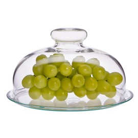 Trendglas Jena Fruit Bell / Cheese Bell with Glass Saucer 17cm