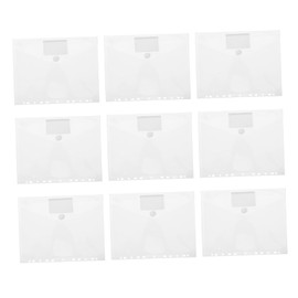 jojofuny 10pcs Plastic Document Holders for Binders File Folders with Easy Integration Ample Storage for School and Office Transparent Design for Quick Document Access