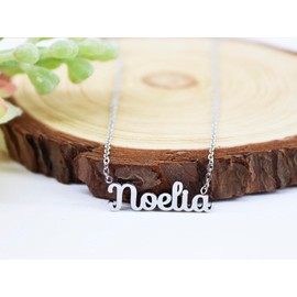 Only faith Personalisierte Namenskette für Frauen Edelstahl mit origineller Geschenkbox Anhänger Kette Schmuck personalisiert speziell für Freunde Freund Freund, standard, Edelstahl, Nicht zutreffend