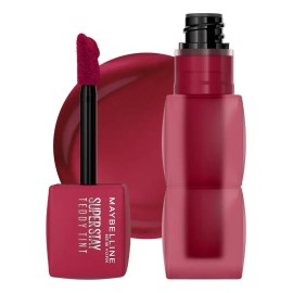 Maybelline Tinta para labios Super Stay Teddy Tint 4.2ml, dura 12H, textura suave, no transferencias                                                  