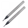 sourcing map Square Nose End Mill, 1mm Tip Dia Solid