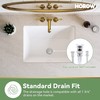 HOROW Undermount Bathroom Sink, 23.6" x 15.5" Rectangle Bathroom Sink