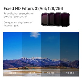 Tilta Pocket 3 ND32/64/128/256 Filters Kit, 4-pack Magnetic ND Filter Compatible with DJI Osmo Pocket 3, Ultra-slim Neutral Density Multi-Purpose Coating Optical Glass TF-OP3-A