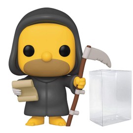 Funko Pop! Simpsons: Treehouse of Horror - Grim Reaper Homer Vinyl Figure (Bundled with Pop Box Protector Case)