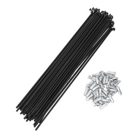 VekAuto 36 Set 12G Bicycle Spokes 210mm Bike Wheel Spokes 45 Steel Black