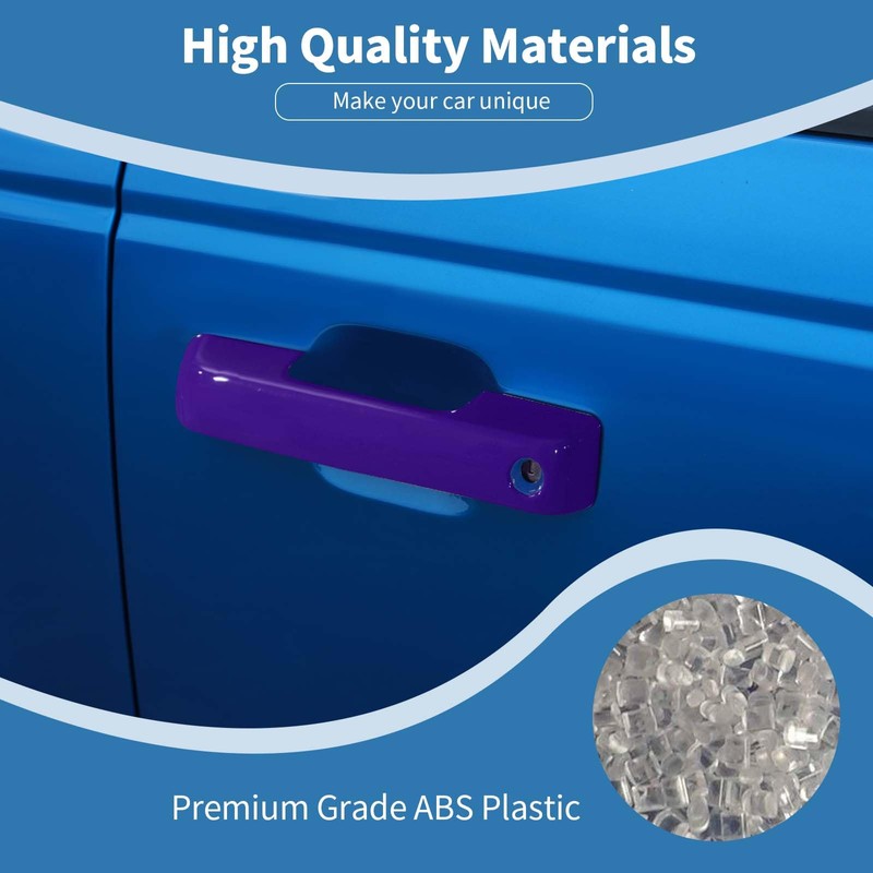 PDKLIN for Bronco Door Handle Cover Trim Purple Fit for