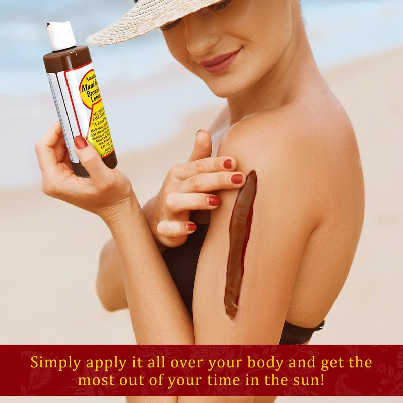 Maui Babe Before And After Browning Lotion, [2-Pack]- Before And