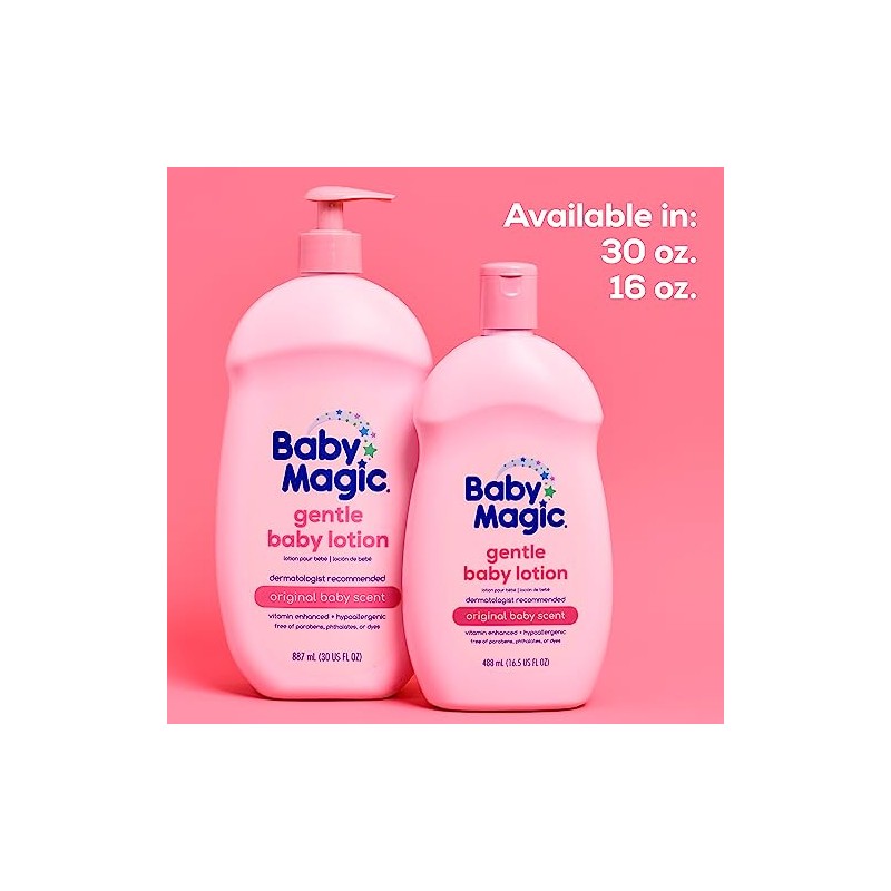 Baby Magic Baby Lotion, Camellia Oil & Marshmallow Root, 16.5oz
