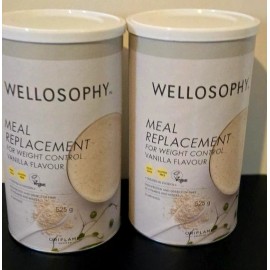 2 x Repuesto de comida Oriflame Wellosophy para control de peso. Sabor vainilla.
