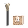 HUHAO Dovetail Router Bit 1/4" Shank 5/8" Dia Tungsten Carbide