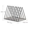 Desktop Organizer Rack Rustproof Simple Triangle Geometric Iron File Holder