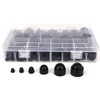 145pcs Black Nylon Plastic Hex Nuts and Bolt Covers M4