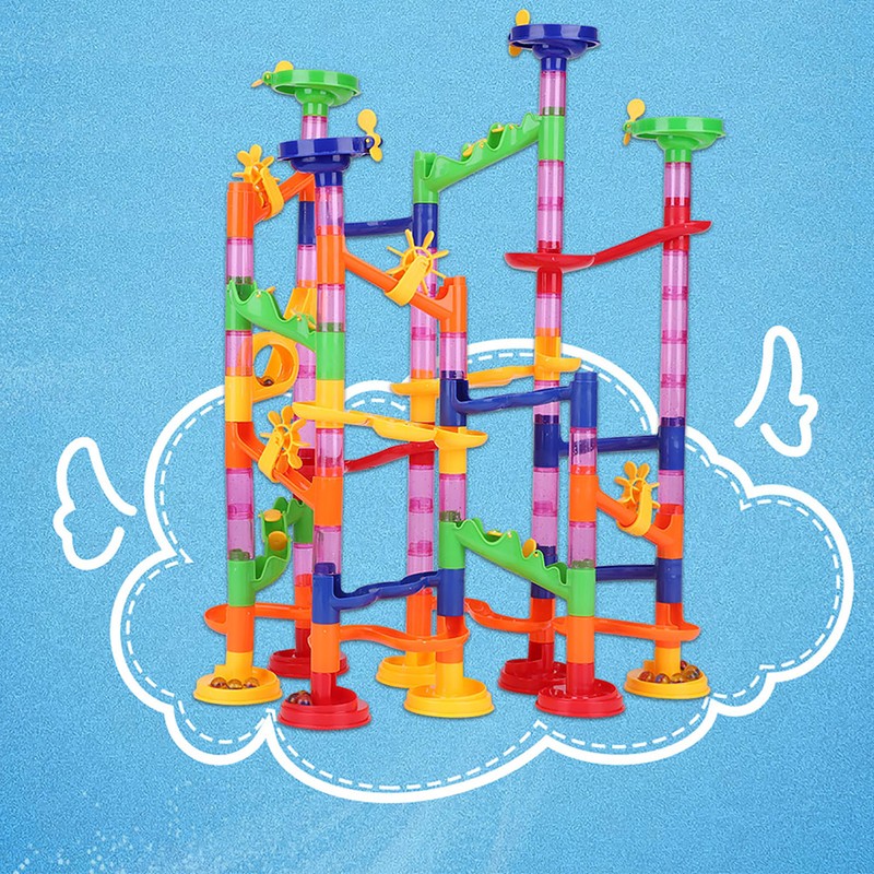 Creative DIY Marble Race Run Maze Balls Track Blocks Educational