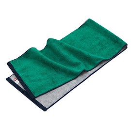 Iori Hoshi Sports Towel (Ivy x Light Gray), Swimming Towel, Sports, Gym, Water Absorbent, Quick Drying, Plain, 100% Cotton