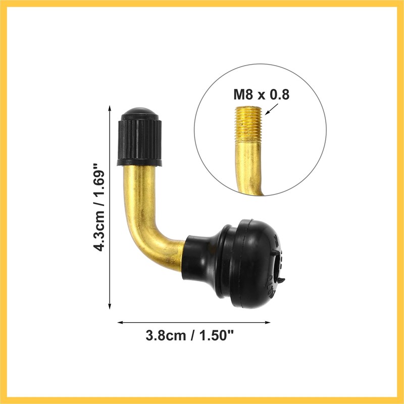 REPAIROCK 20pcs Car Tire Valve Air Tyre PVR70 Valve Stem
