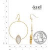 Ozel - Druzy Drop and Dangle Earrings for Women -