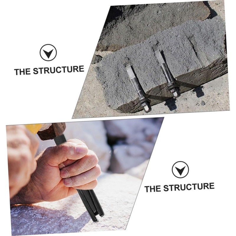 Tofficu 2 pcs Heavy Duty Stone Splitter Tool for Rocks