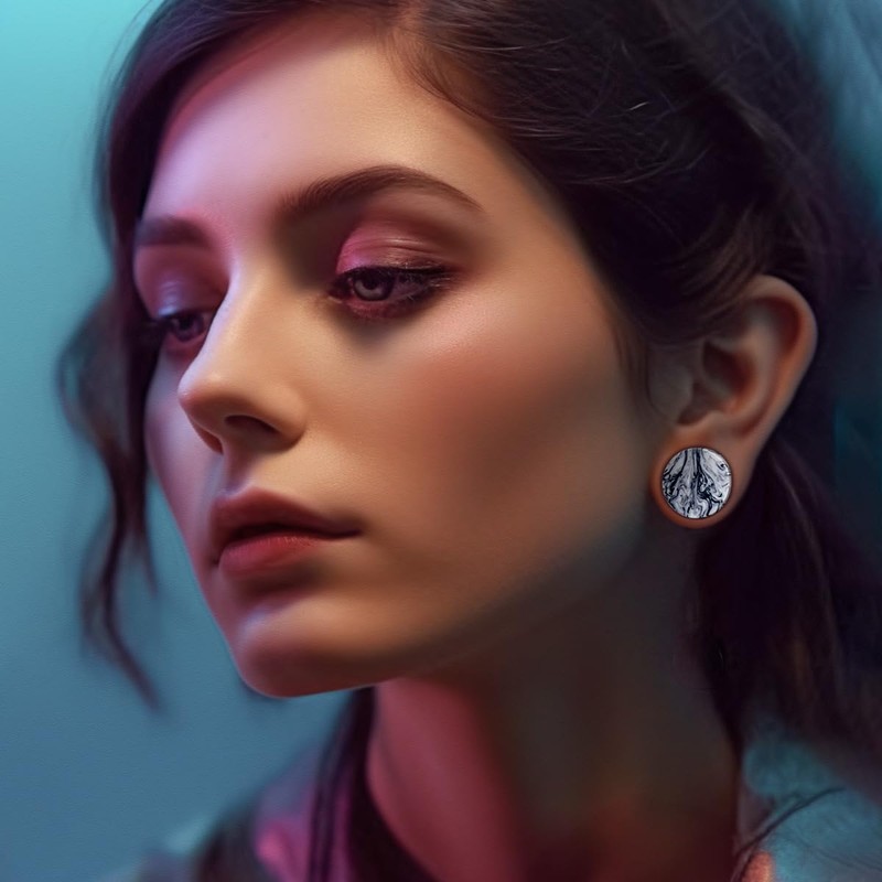 COOEAR Ear Plugs Tunnels Piercing Gauges for Ears, Double Flared