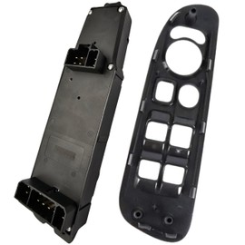 SWITCHDOCTOR Window Master Switch and Tan Bezel Set for 2002-2008 Dodge Ram 1500 2500 3500 (68171680AA, 56049805AB, 56049805AA, 56045334AE) (Quad Cab) (Khaki/Taupe/Tan)