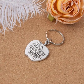 Best Teacher Ever Gifts Keychain Birthday Christmas Graduation Gift for Teacher Teachers Appreciation Thank You Gifts for Women Men Teacher Key Rings for Teacher Retirement Gifts from Student